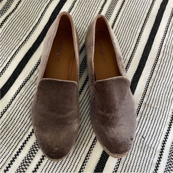 Indigo Rd Velvet Driving Loafers Size 6 Shoes Classic Retro Flats Old Money Prep - Picture 9 of 13